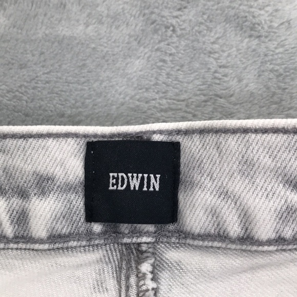 Edwin Women's Hana Button Fly Cropped Jeans In Orbital Size 26 New - Picture 6 of 13